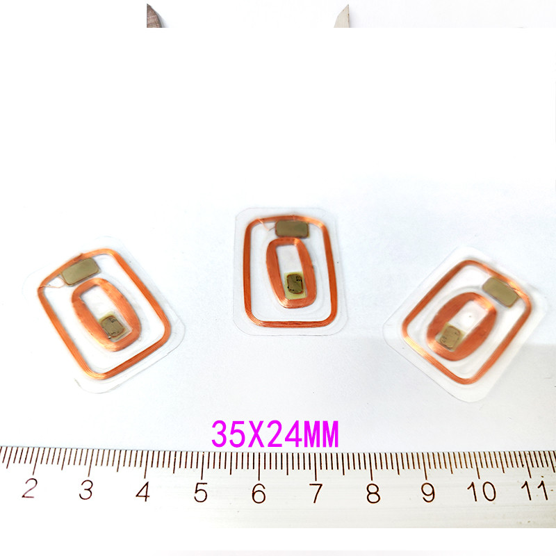 35*24mm 125KHz ID T5577 tags 1356MHz ISO14443A UID CUID FUID Dual Frequency Chip Coil