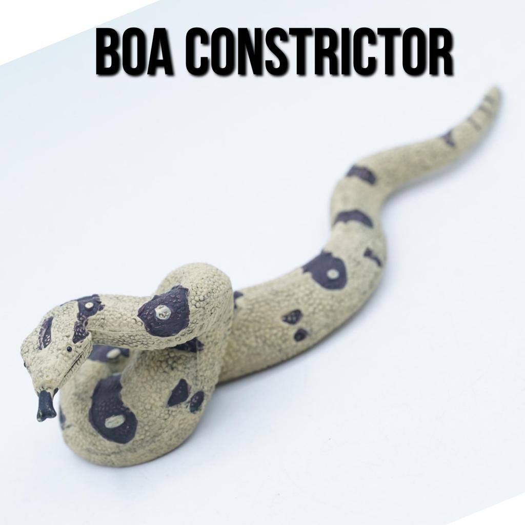 KORI BOA Constrictor Ular Boa Pembelit Mainan Figure Binatang Miniature Hewan Animal Figurine Pajang
