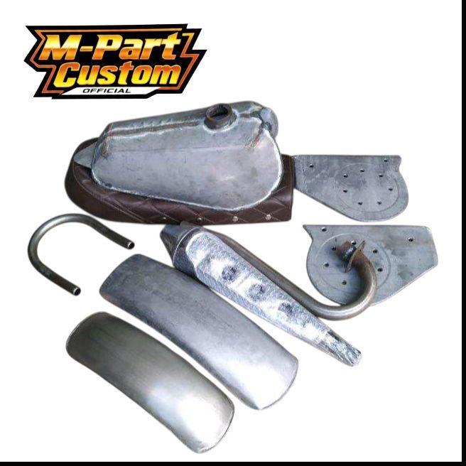 Motor [GM] paket motor trail jadul dt ts trill MOTOR CUSTOM Tangki motor murah