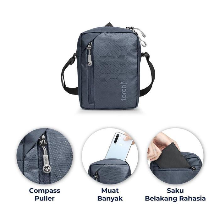 Tas Selempang Torch Mino 2 Liter Original Murah - Abu-abu