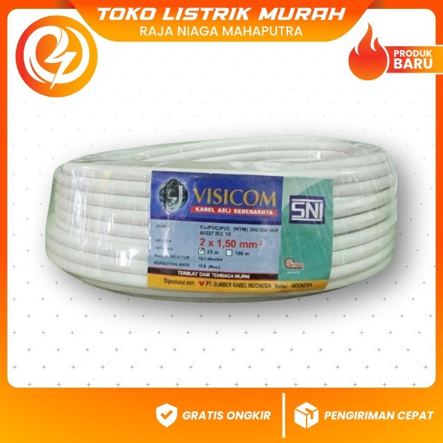 KABEL NYM 2X1,5 MEREK VISICOM 50M