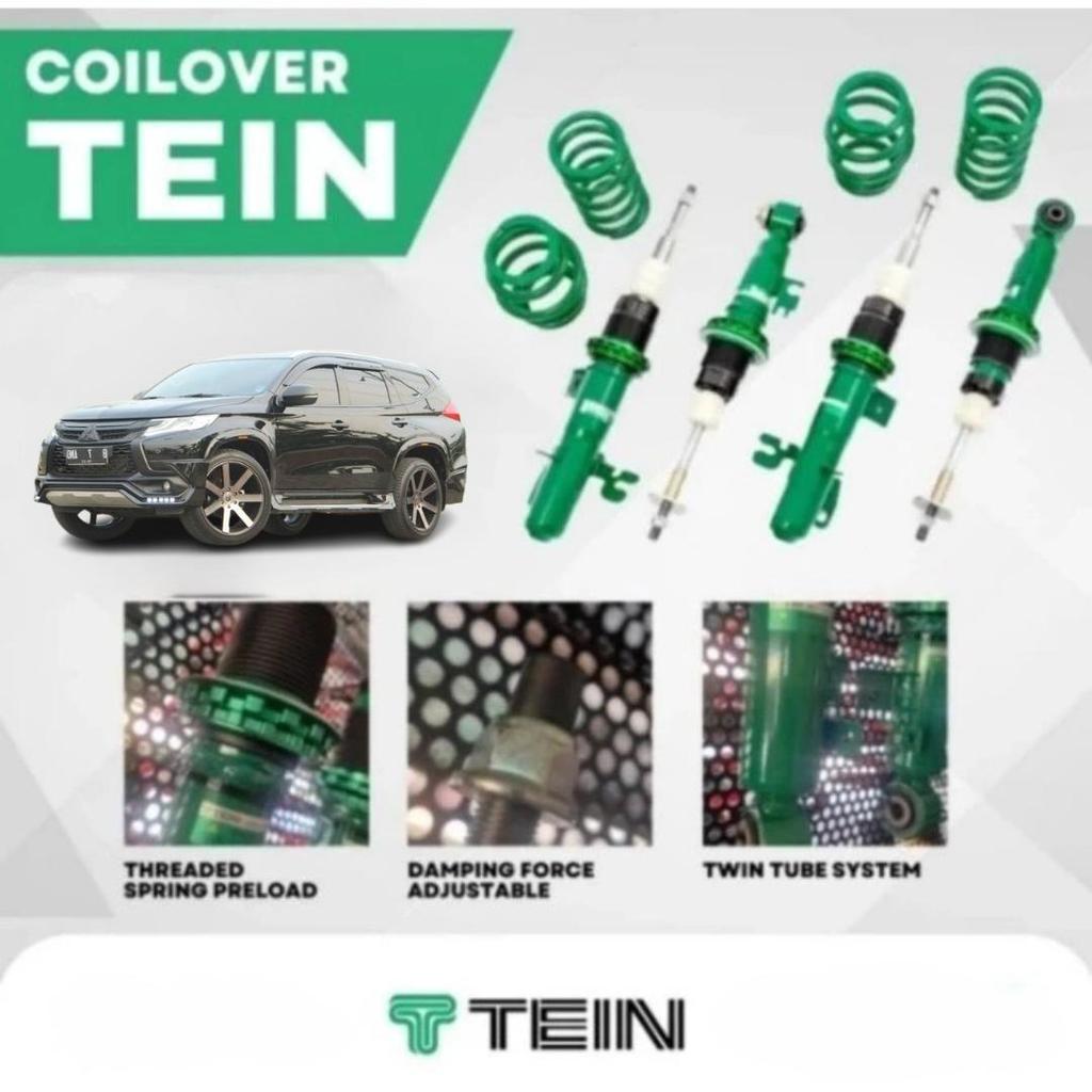 Tein Street Advance Z Coilover Mitsubishi All New Pajero Sport 2016+ Set Depan & Belakang Adjustable