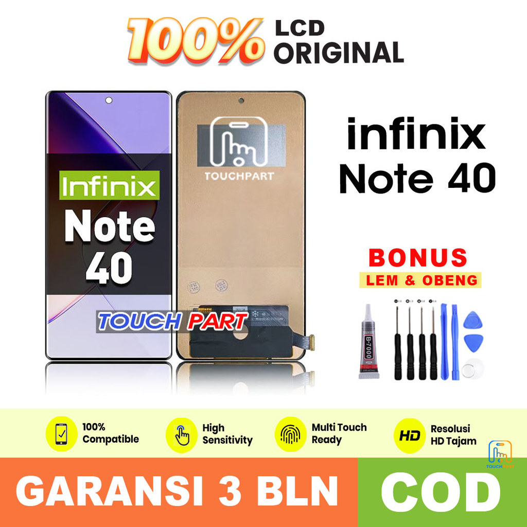 LCD Infinix Note 40 Original Fullset Touchscreen ORI