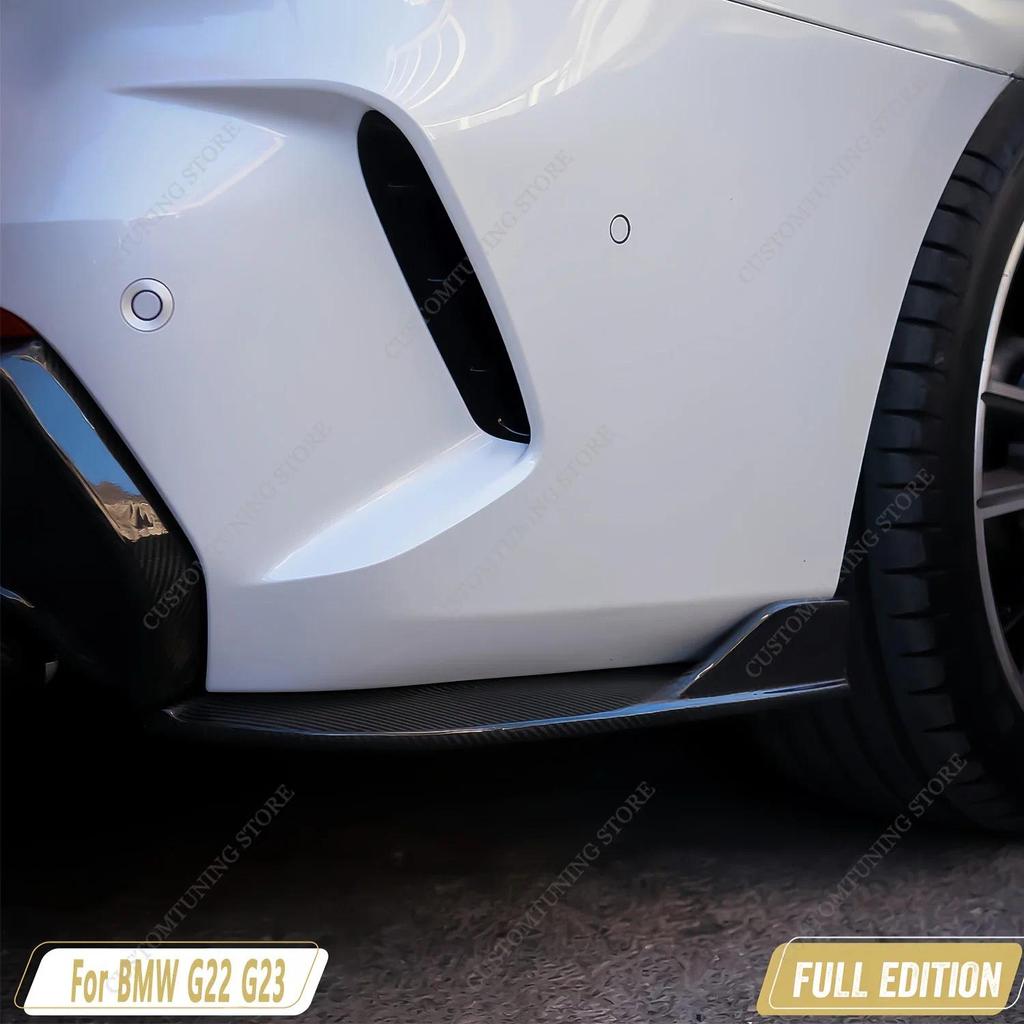 Gloss Black FD Style ABS Rear Splitter ffiuser For BMW G22 G23 420i 430i 420d M440i M440D 2-Door M S