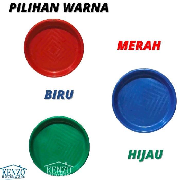 Promo Tampah Plastik Bulat Wadah Nampan Tumpeng Kue Basah - 40 cm Terlaris