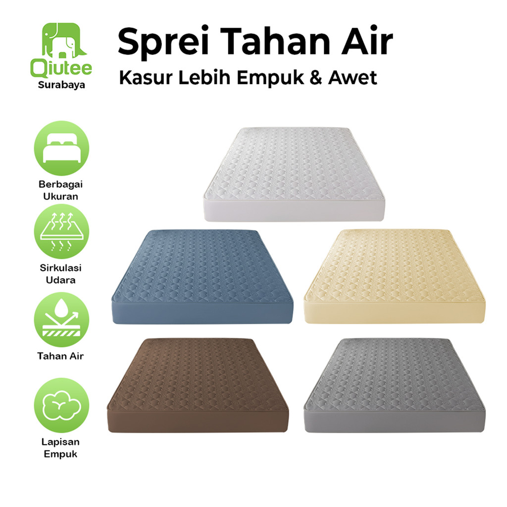 Sprei anti air Sprei Waterproof Anti Air Breathable/ Sprei Protector bermotif / ukuran 90x200 120x20