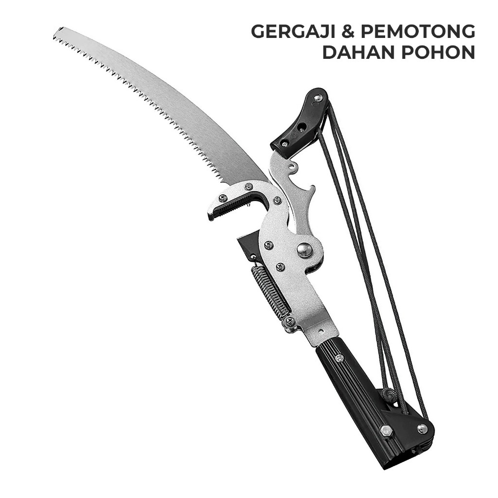 Allefix Gergaji Gunting Dahan Tree Pruner Galah Gunting Ranting Pohon- 6785