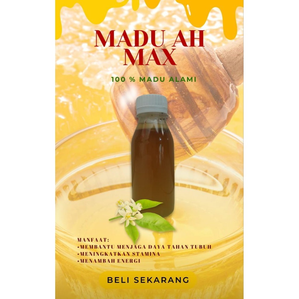 Madu Kuat Laki Laki Ah Max, Madu Stamina,