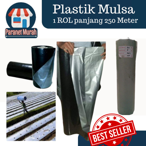 PLASTIK MULSA ( 1 ROLL ) panjang 250 meter * Lebar 120cm (1,2meter)