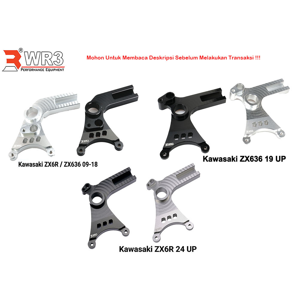Breket Kaliper Belakang ZX6R ZX636 WR3 Backet Caliper Brembo 2P For ZX-6 ZX-636 ZX 6R ZX 636R