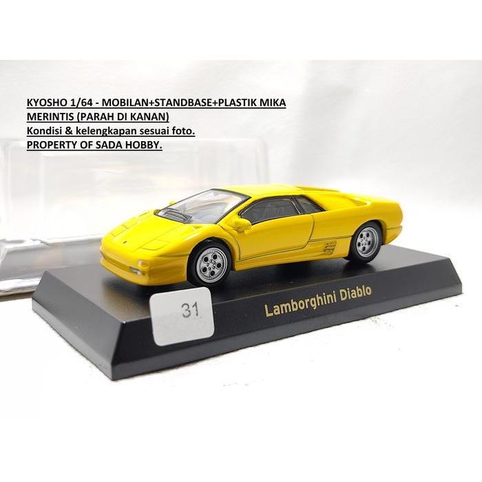 Skala 1/64 Lamborghini Diablo Kuning Kyosho