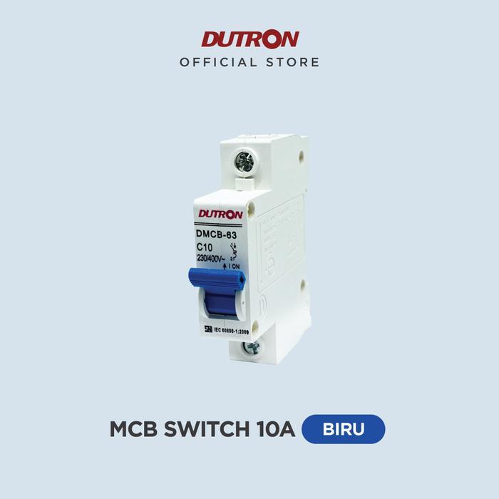 MCB Listrik 10 Ampere Dutron DMCB 63 Circuit Breaker SNI 1 Phase Phasa Ampere Sekering Sekring