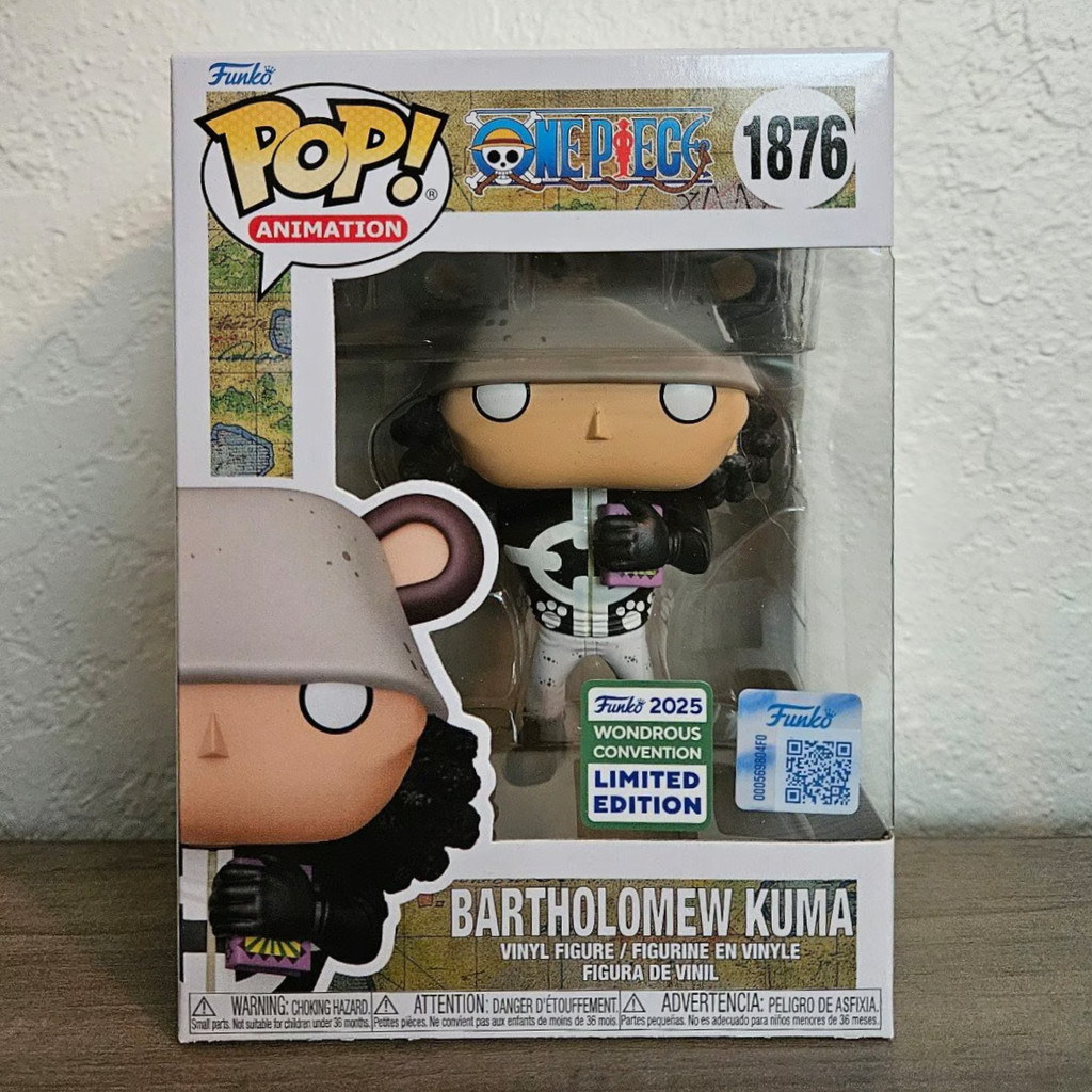 One Piece Funko Pop Bartholomew Kuma 1876 Anime Figure 4.05 in Collectible Decoration Limited Editio