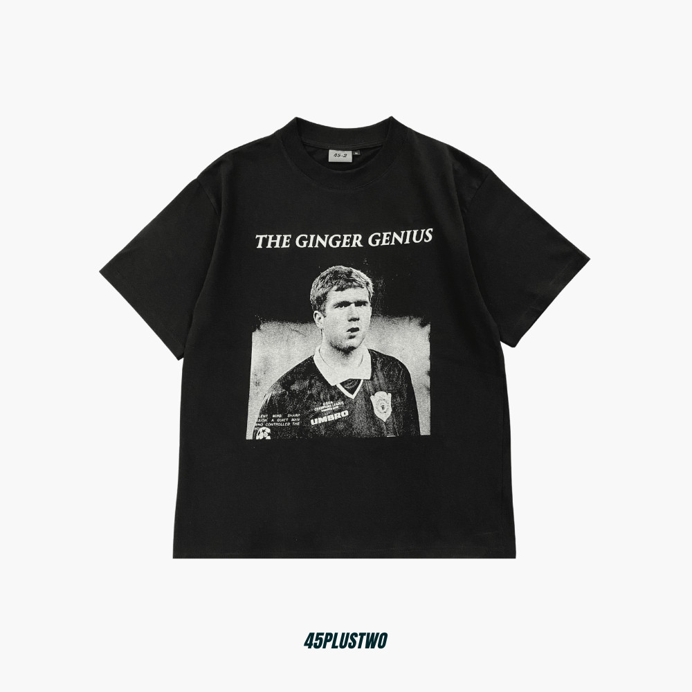 45PLUSTWO - Paul Scholes Oversized T-shirt | The Ginger Genius | Heavyweight Cotton