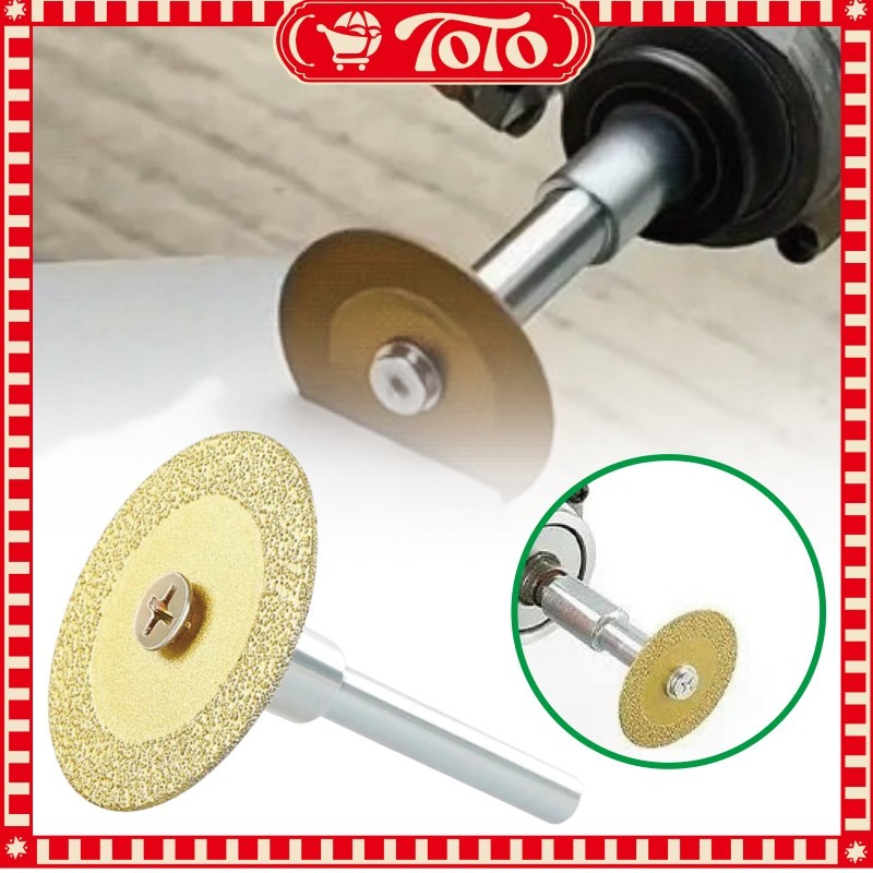 Mata Diamond Gerinda Mini 40mm Potong untuk Bor Cutter Wheel Mesin Tuner Ukir Batu Granit