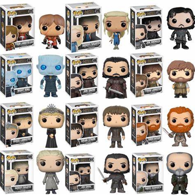 FUNKO POP Game of  JON SNOW 49# the MountainThrones 54# DAENERYS 03# OLENINA 64# Tyrion Renly Lord F