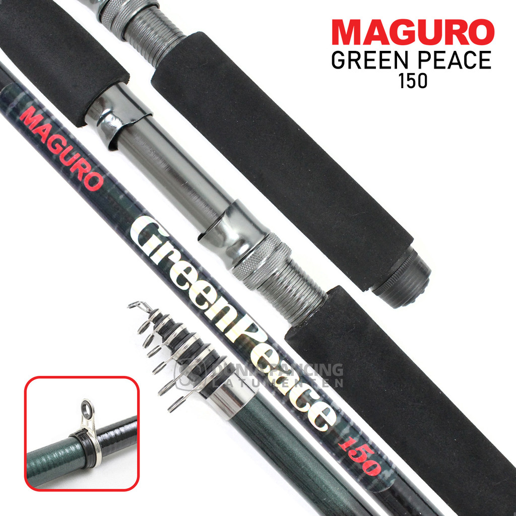 Joran Antena MAGURO GREENPEACE | Sungai | Ikan Kecil | Telescopic | Joran Udang | DPL