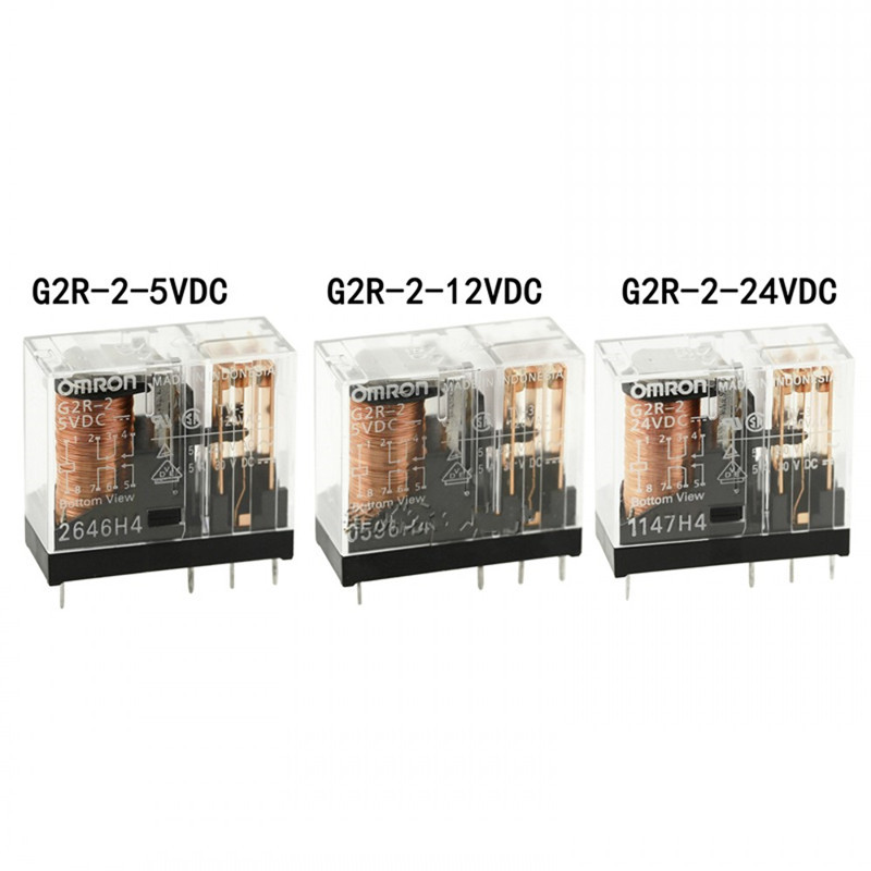 1PCS Relay G2R-2-5VDC G2R-2-12VDC G2R-2-24V G2R-2 12VDC Relay Daya 5V/12V/24V 5A 8PIN
