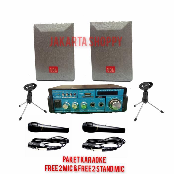 Promo karaoke set / ampli mini bluetooth / 4 inch speaker JBL karaoke