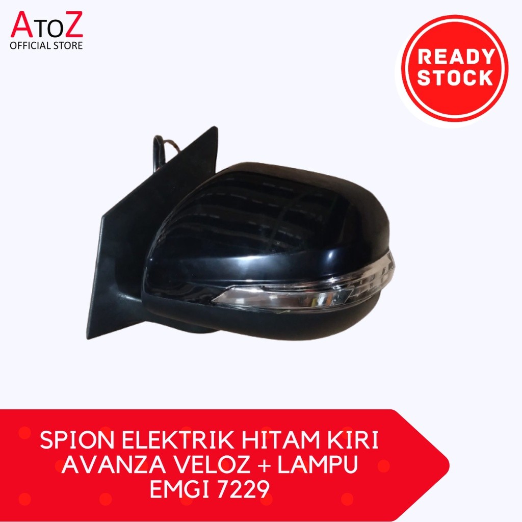 SPION ELEKTRIK HITAM KIRI AVANZA VELOZ + LAMPU EMGI 7229