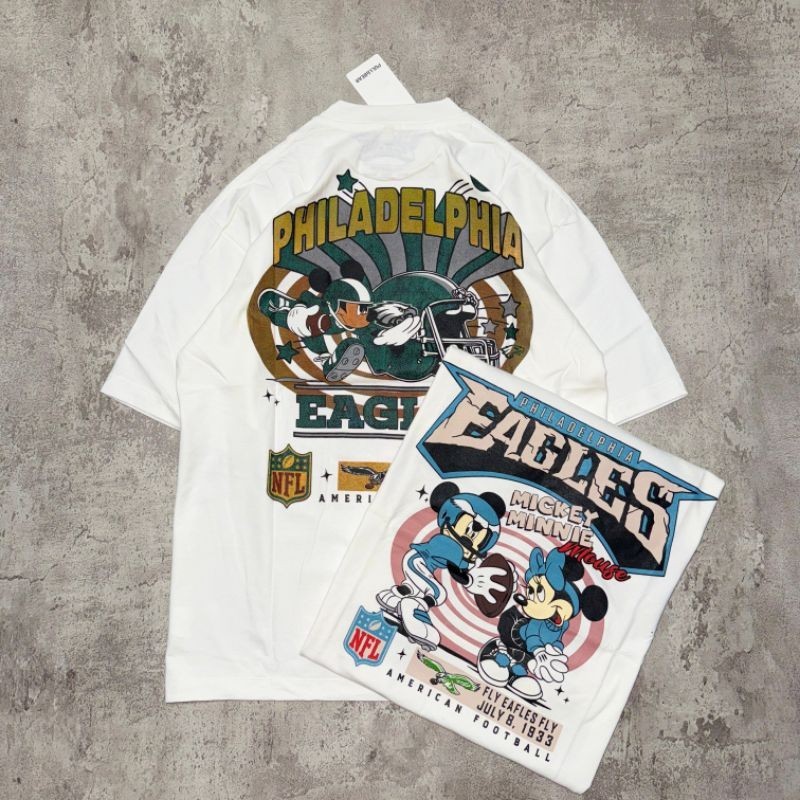 Baju Kaos Oversize Mickey Minnie Mouse - T Shirt Vintage Mickey Mouse Oversized White 20s Kaos Unise