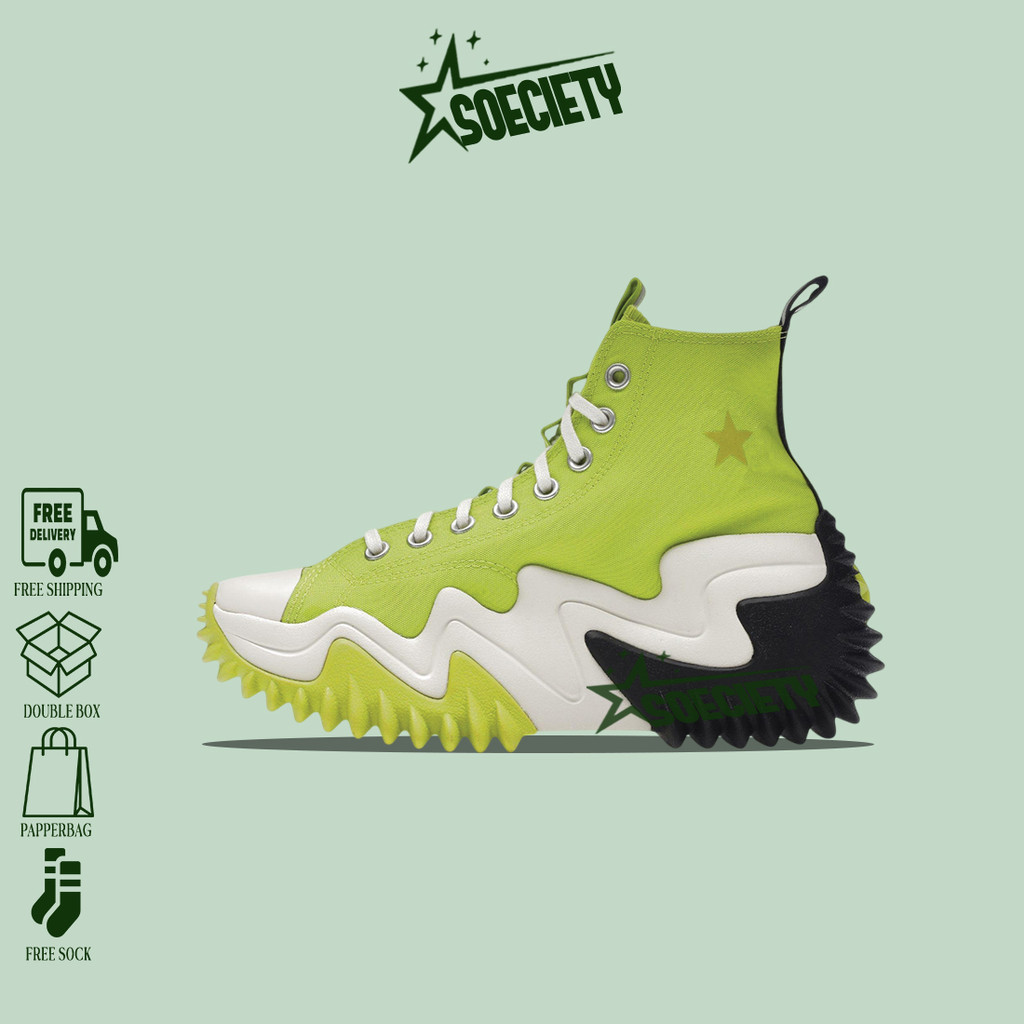 Sepatu Sneakers Converse  Run Star Motion Utility Lime Twist High BNIB Unisex