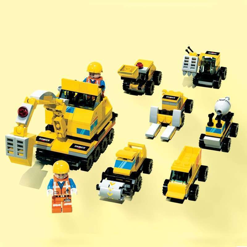 Lego Kendaraan Konstruksi Anak Set Mobil Alat Berat Bongkar Pasang Brick Building Blocks Edukasi Mai