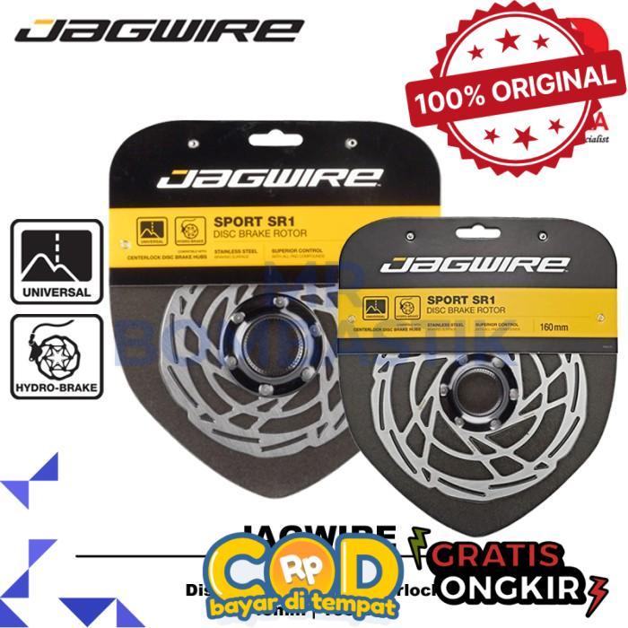 Jagwire Sport SR1 Disc Brake Rotor Centerlock Rotor Sepeda - Centerlock, 140mm