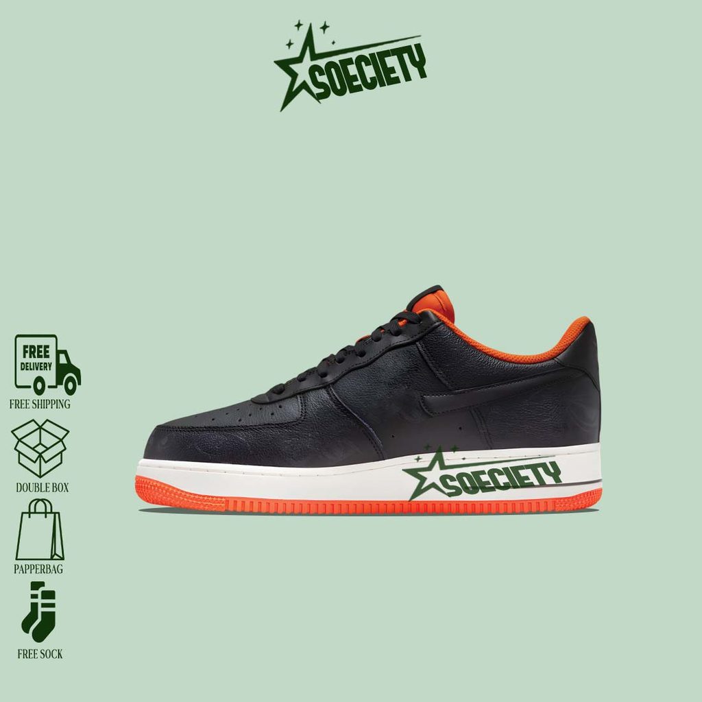 Sepatu Sneakers Nike Air Force 1 Halloween Black Starfish BNIB Unisex