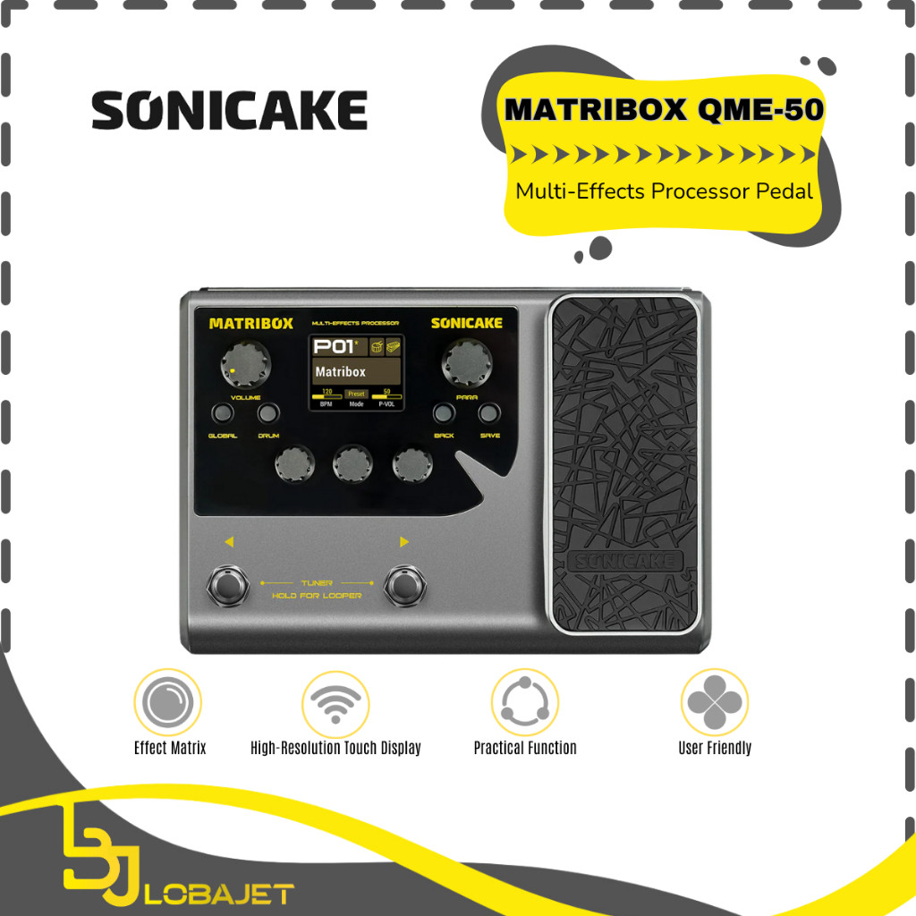 SONICAKE MATRIBOX QME-50 - Multi-Effects Processor Pedal - Efek Gitar dari SONICAKE