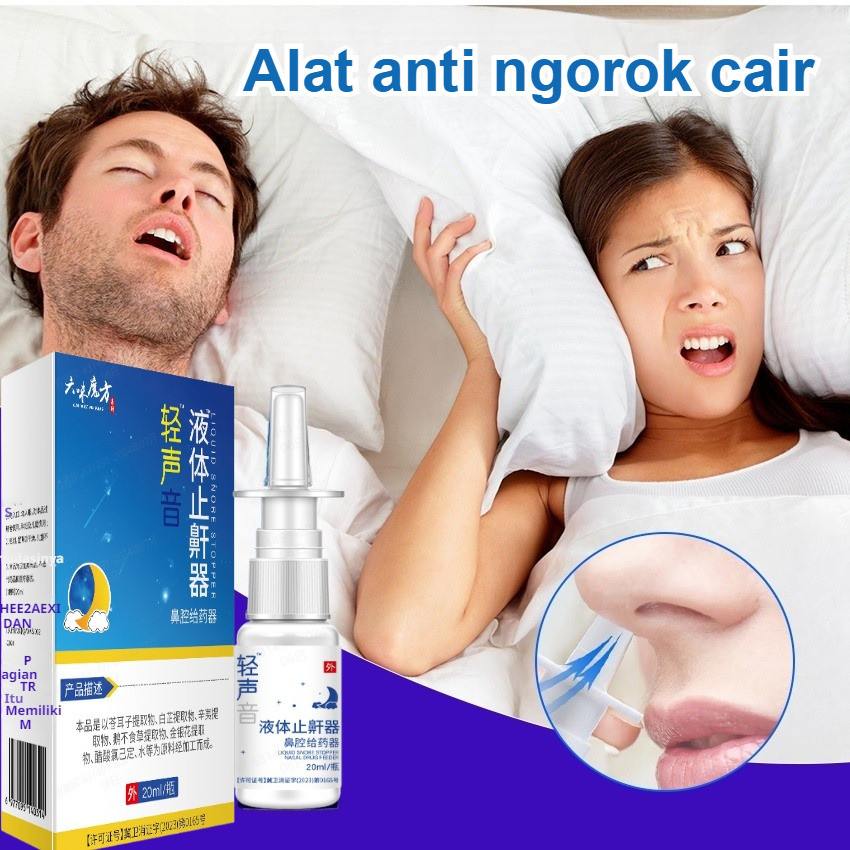 Obat Semprot Anti Ngorok Cair / Tidur Nyenyak Tanpa Gangguan / Aman & Efektif / Praktis Digunakan