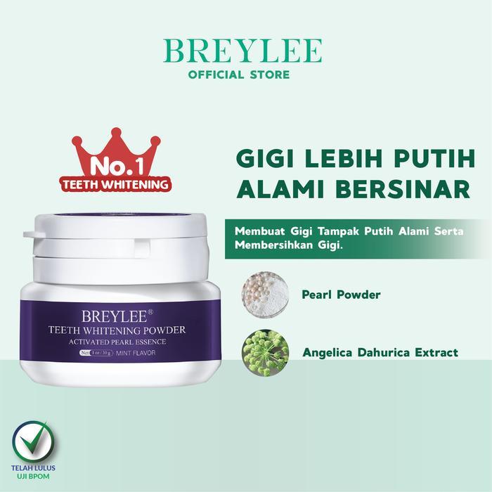 BREYLEE Teeth Whitening Powder & Pen - Mencerahkan Gigi,Whitening tooth powder teeth whitening - Pow