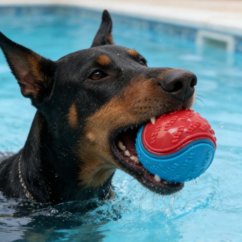 Dog Rubber Glow Train Ball Indestructible Play Toy Pet Supplie Tooth ew Large Safe Puppy Dog Squeak 