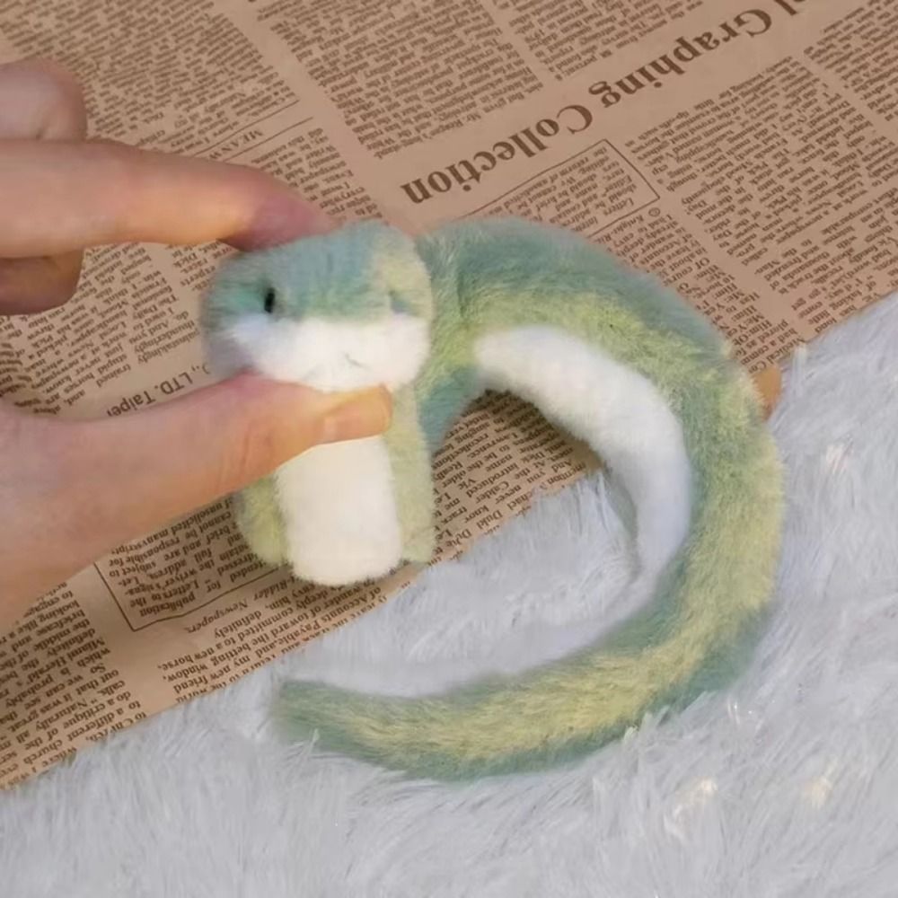 Plush Year of The Snake Plush Toy Little Snake Wrap Around Arm Snake Stuffed Plush Doll Comfort Cart