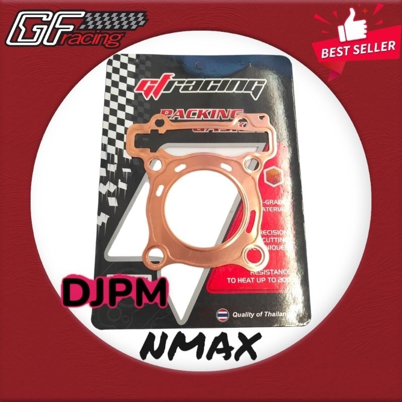 Paking Gasket Blok Block Head Kuningan Tembaga Yamaha Nmax N max Aerox 60 61 62 63 64 65MM GF Racing