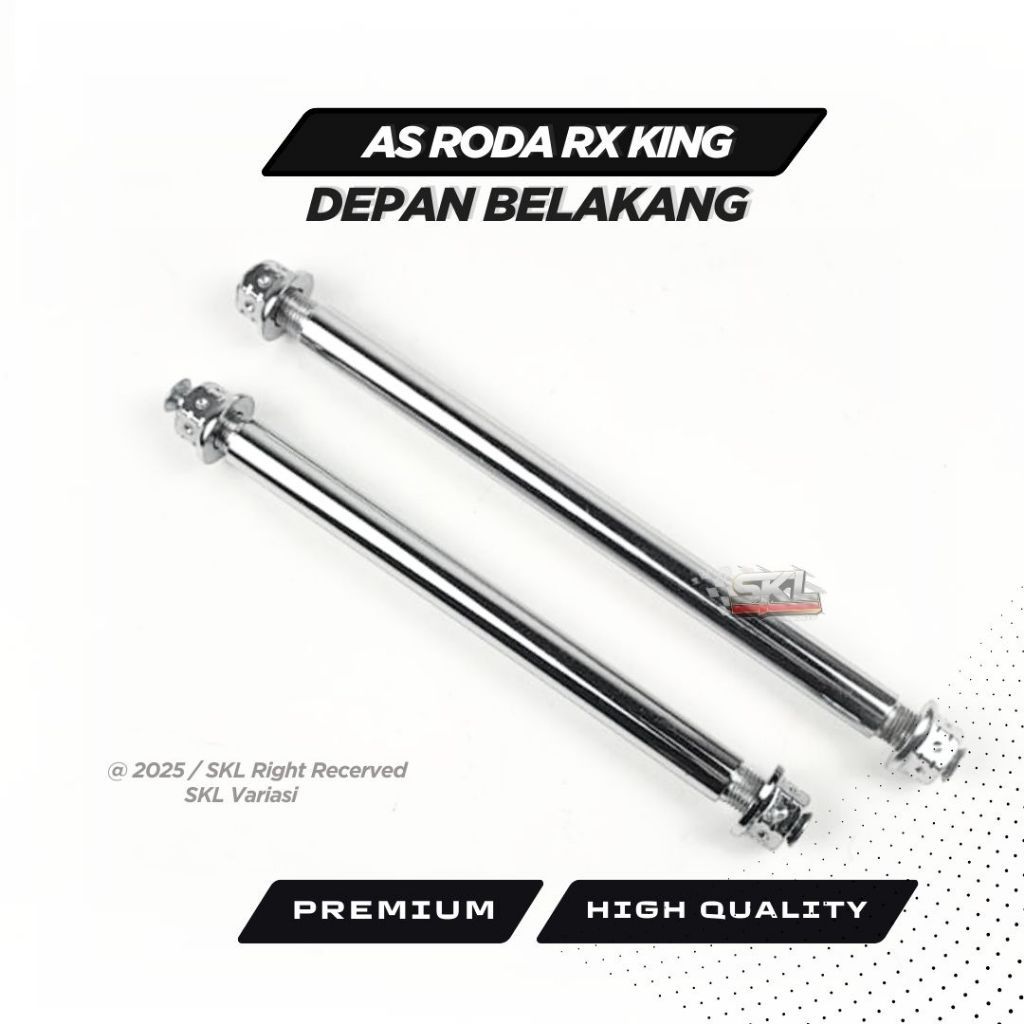 As Roda RX KING Depan Arem Standar Belakang Mur Stainless CNC Set Ass Roda RX King RXK Probolt