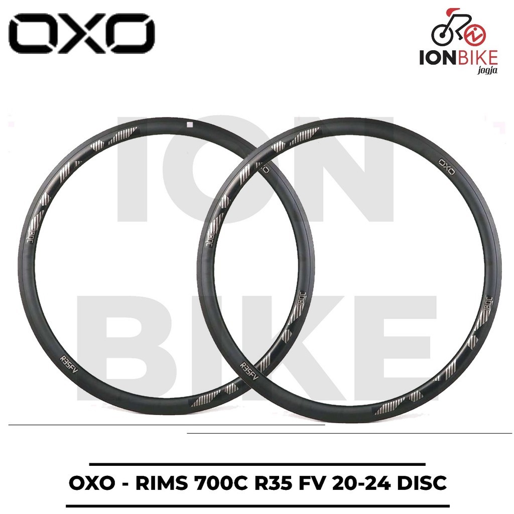 SEPASANG Velg Rim Rims OXO 700 c R35 Lubang 20 24 Hole 20H 24H Alloy 20-24H 20-24 H 700c 29 Sepeda G