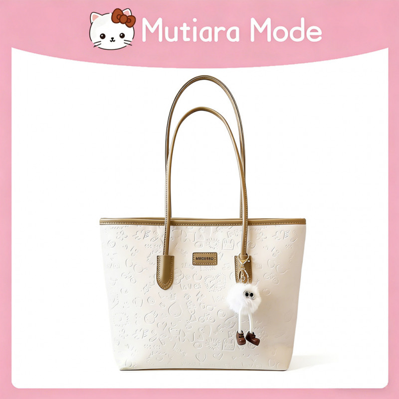 Tas Wanita Tote Bag Besar Kapasitas Baru Kulit Jinjing Tote Bag Kuliah