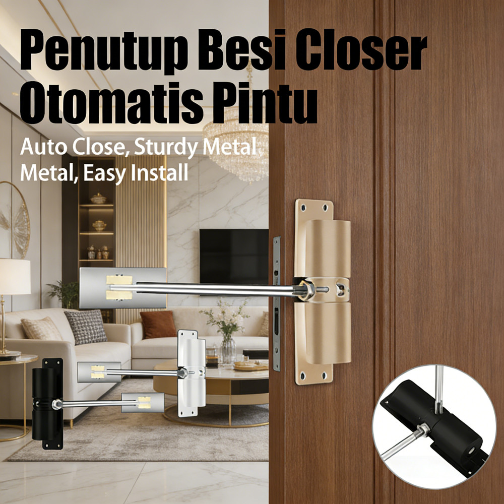 Otomatis Door Pintu Engsel Besi Household Pintu Pintu Closer