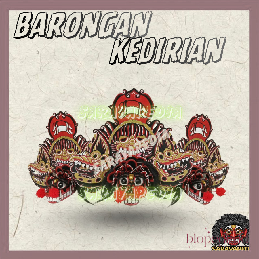 Barongan Kucingan Kedirian Ukuran 15 Barongan Pentas Premium BPD BPD