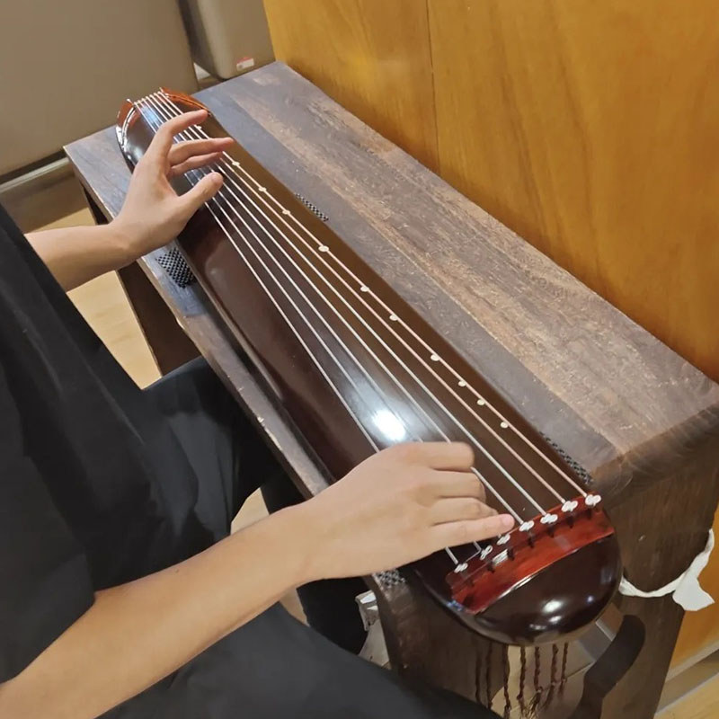 90cm Zhongni Guqin Professional Beginner Play Guqin Portable Practice Fuxi 7 String Guzheng Traditio