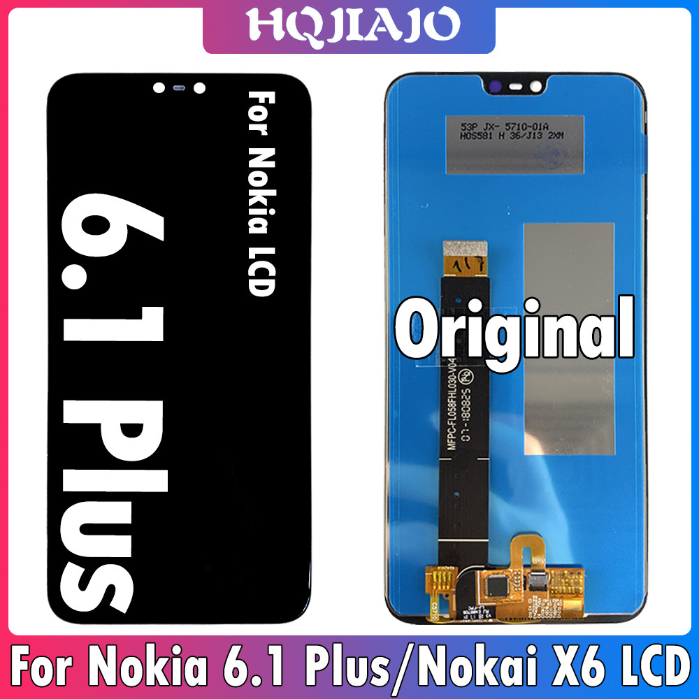 5.8in Original For Nokia 6.1Plus X6 LCD Display Tou Screen Digitizer Assembly Replacement For Nokia 