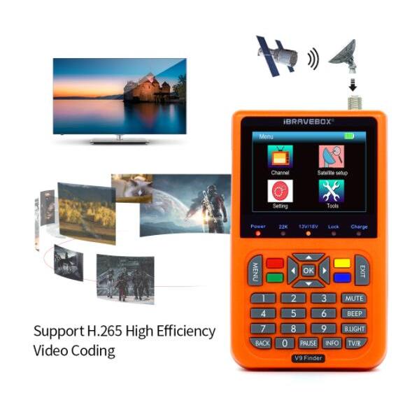 ibraveboox V9 Finder gital Satellite Finder 3.5 in LCD Satellite Finder gital Satellite Signal Finde
