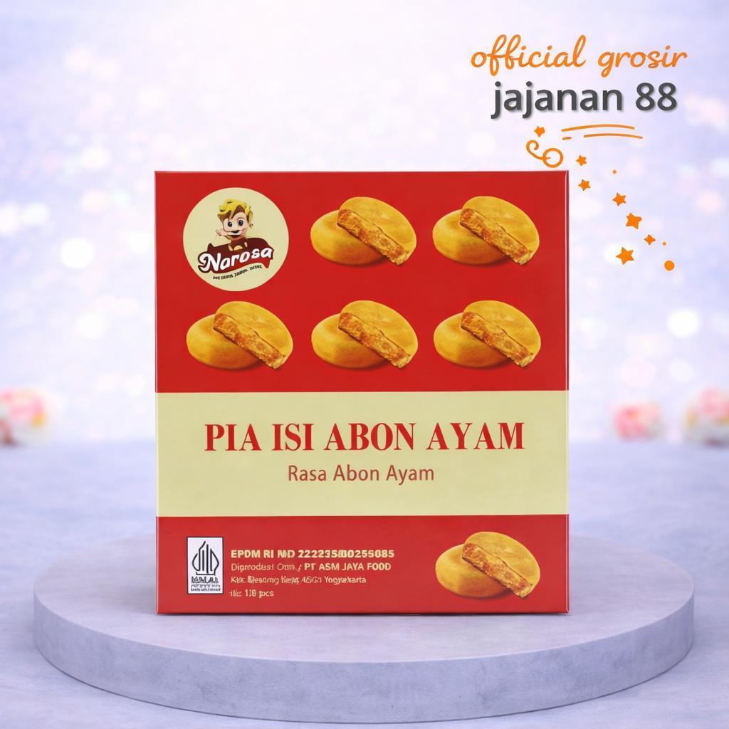 Snack Pia Isi Abon Ayam Narosa 10 pcs