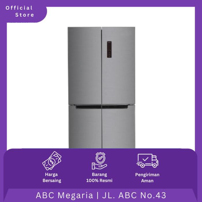 GEA Kulkas Side by Side G4D-404 / G4D404 404L 4 Pintu Silver