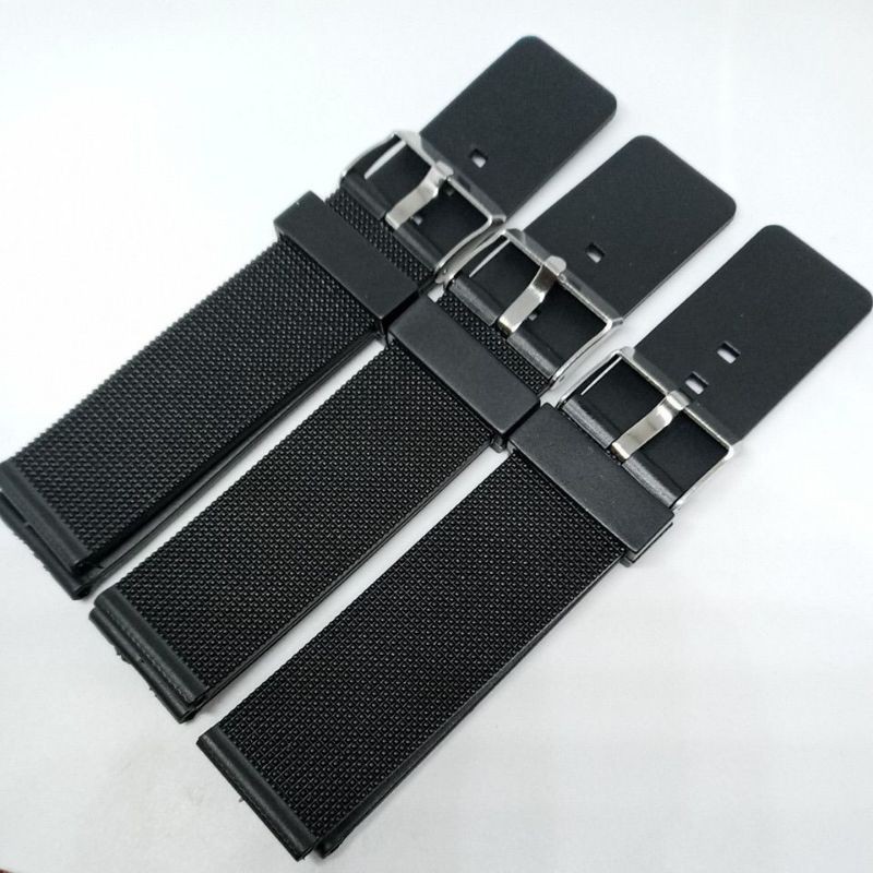 Strap Tali Jam Tangan Skmei 1142 Hitam Rubber
