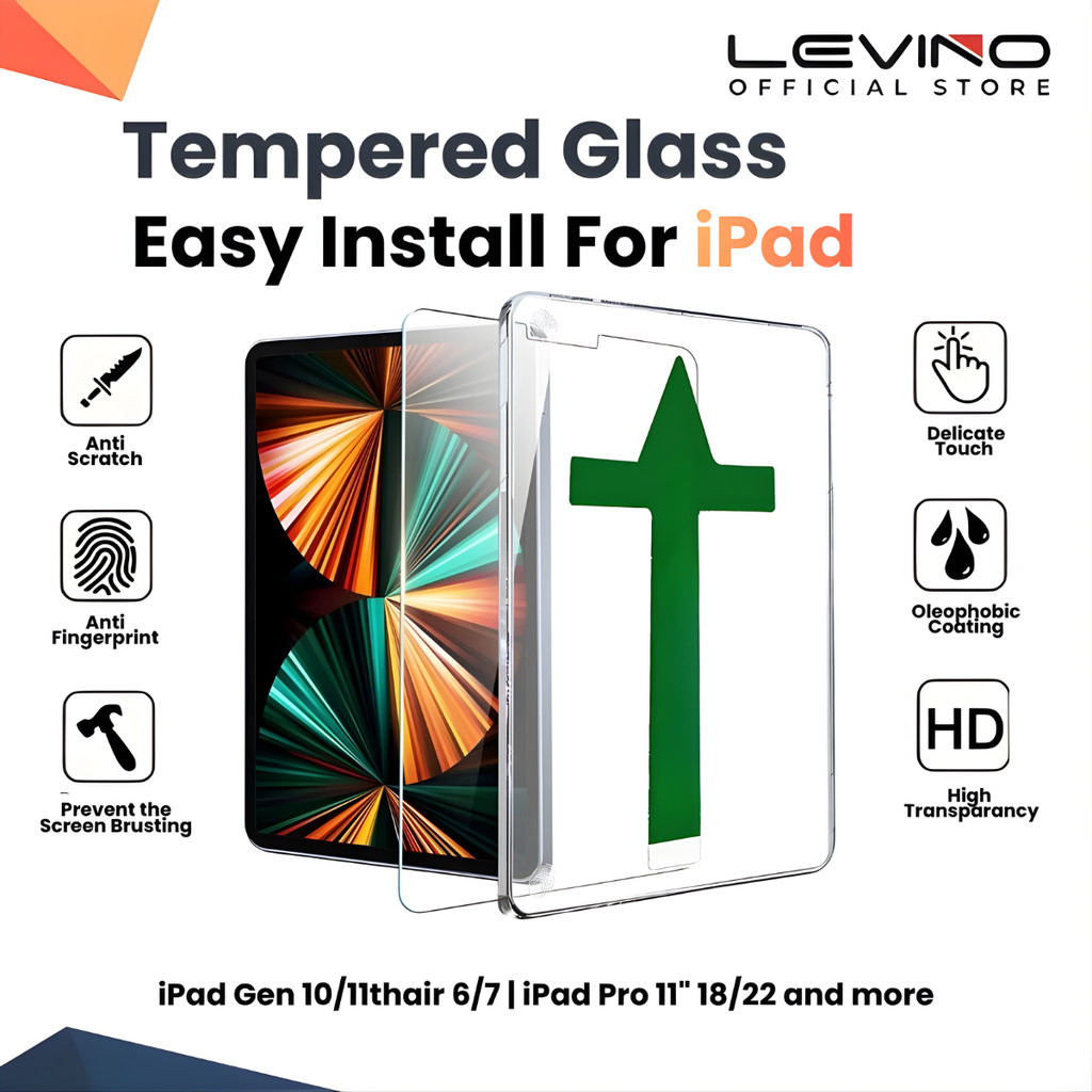 Tempered Glass Antigores iPad Air M2/M3 iPad Pro 11" 18/22 Gen 10/11th Air 4/5 10.9" Mini 6/7/8 A19 