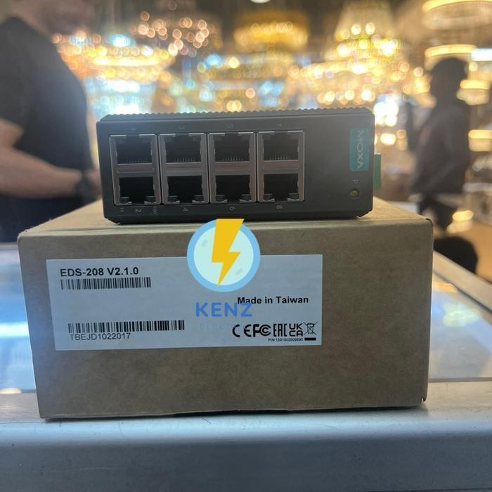 Moxa EDS-208 8port DIN Rail Unmanaged ethernet switch