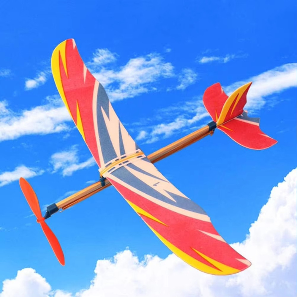 Rubber Band Powered Airplane Glider - Foam Toy Planes for Kids Outdoor Flying Toys, Birthday Party F