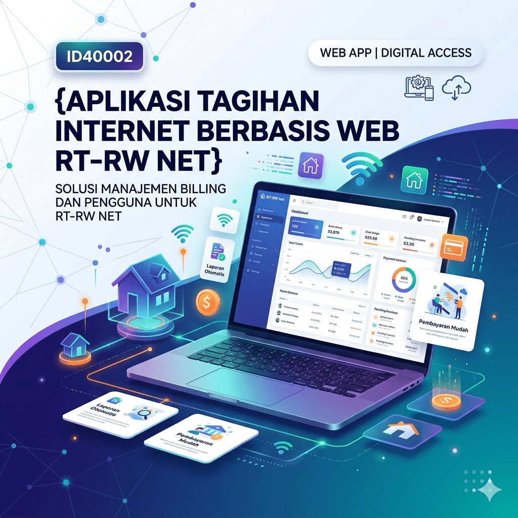 ID40002 - Aplikasi Tagihan Internet Berbasis Web Rt-Rw Net